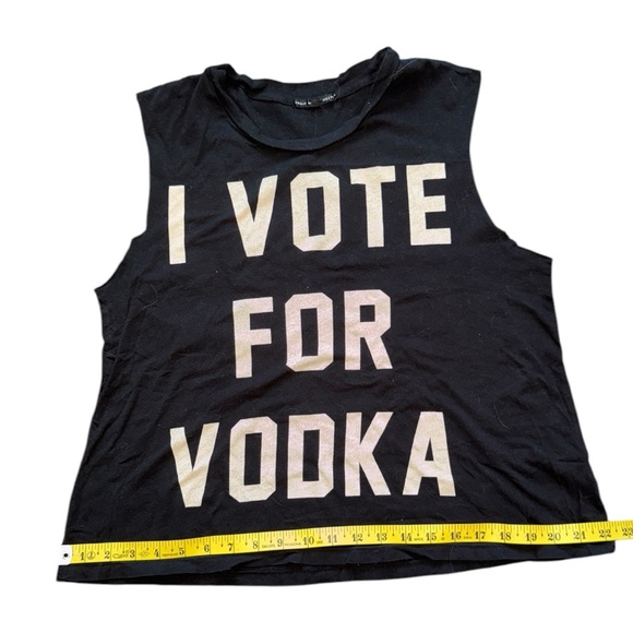 Black I Vote For Vodka Top - Picture 7 of 7